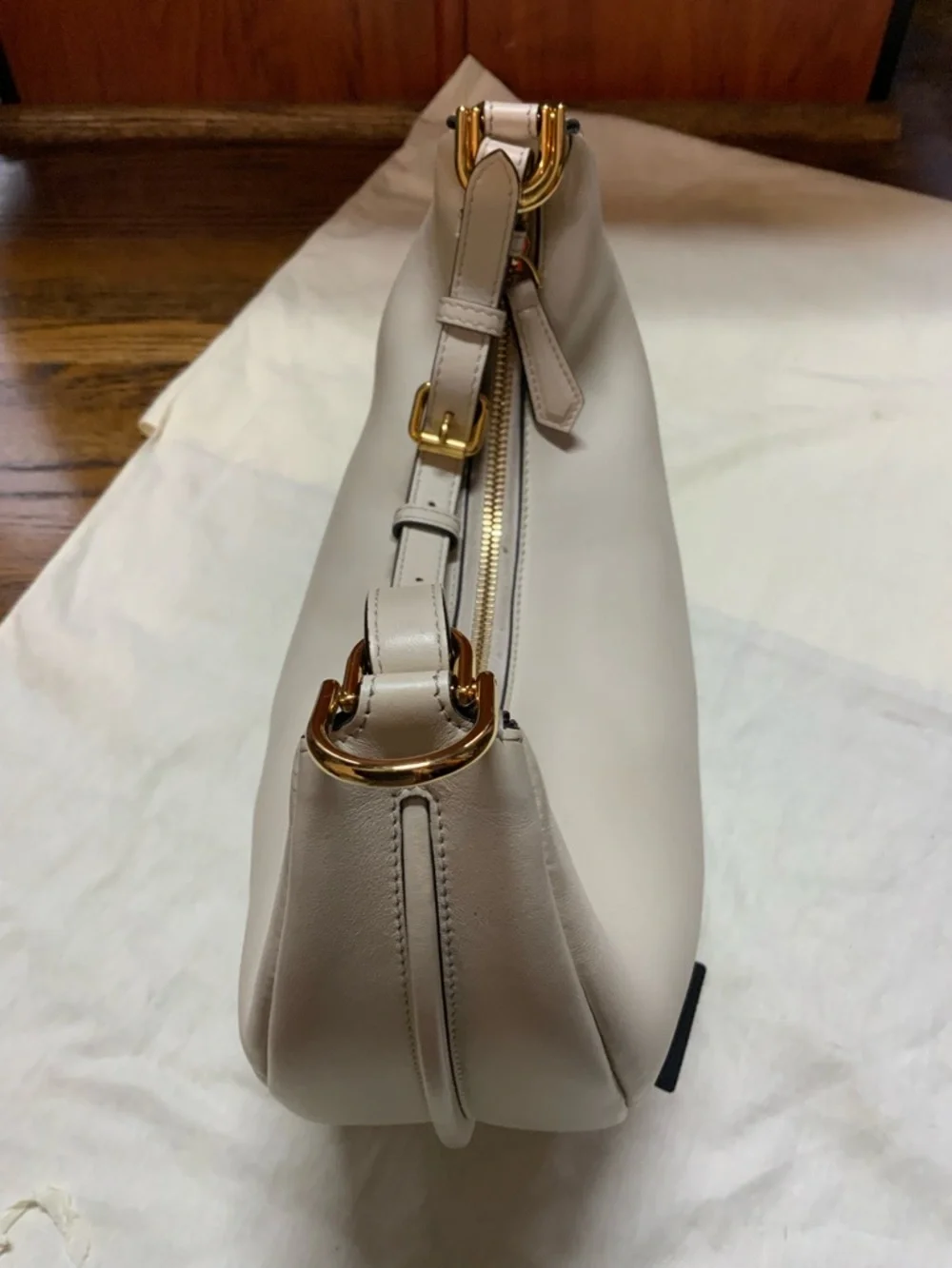 FENDI Fendigraphy Leather Hobo Bag